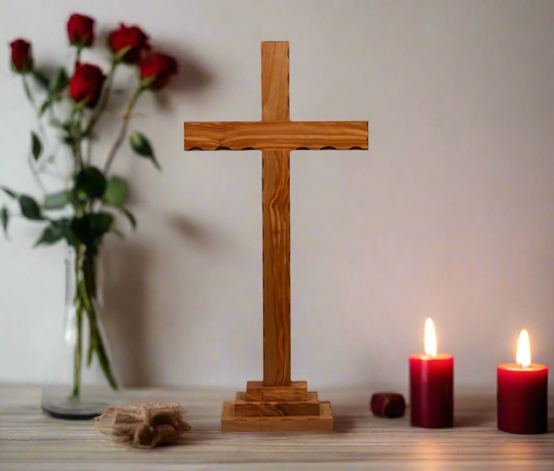 Altar Olive Wood Cross Altar