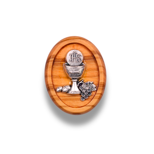 Corpus Christi Olive Wood Magnet