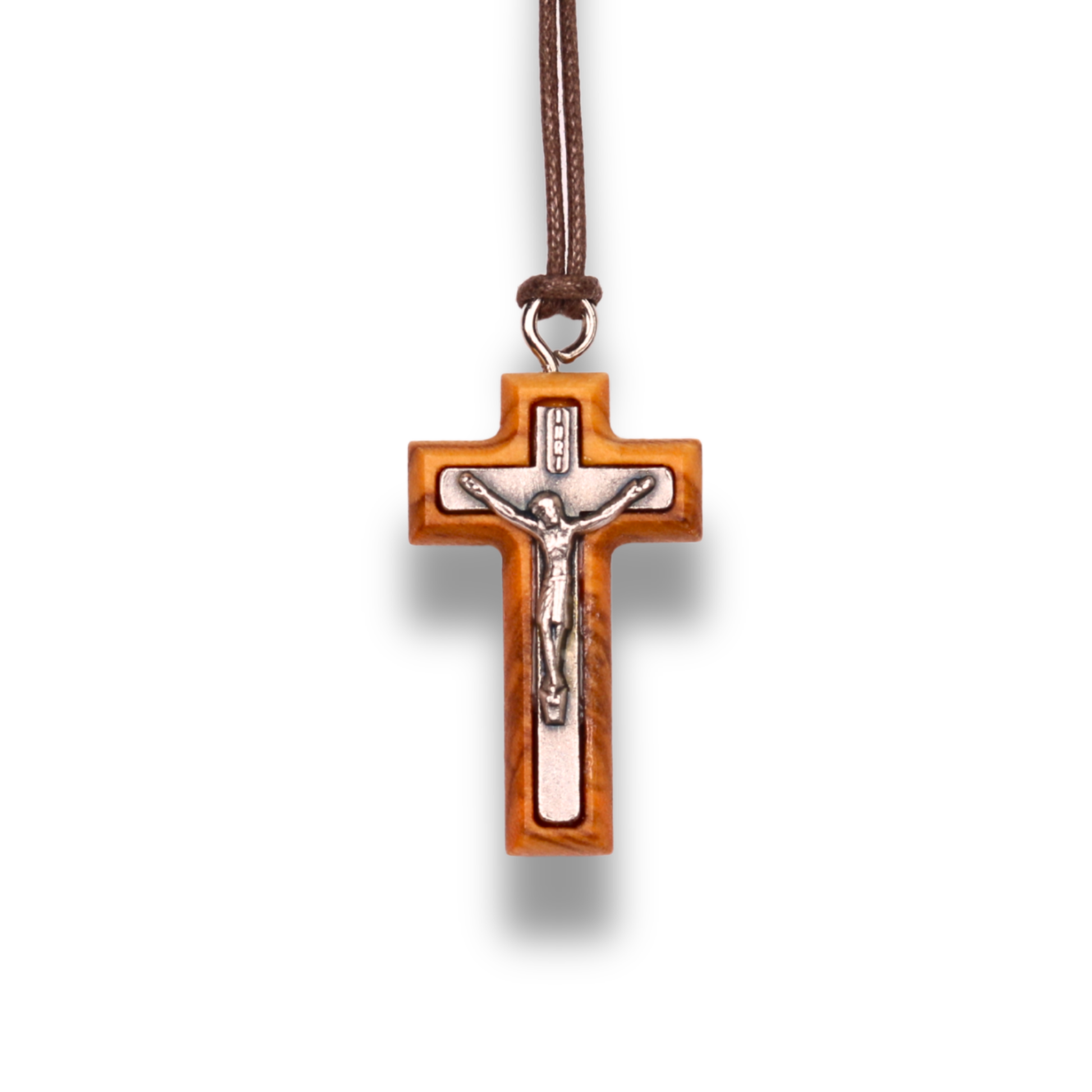 Covenant Olive Wood Cross Necklace
