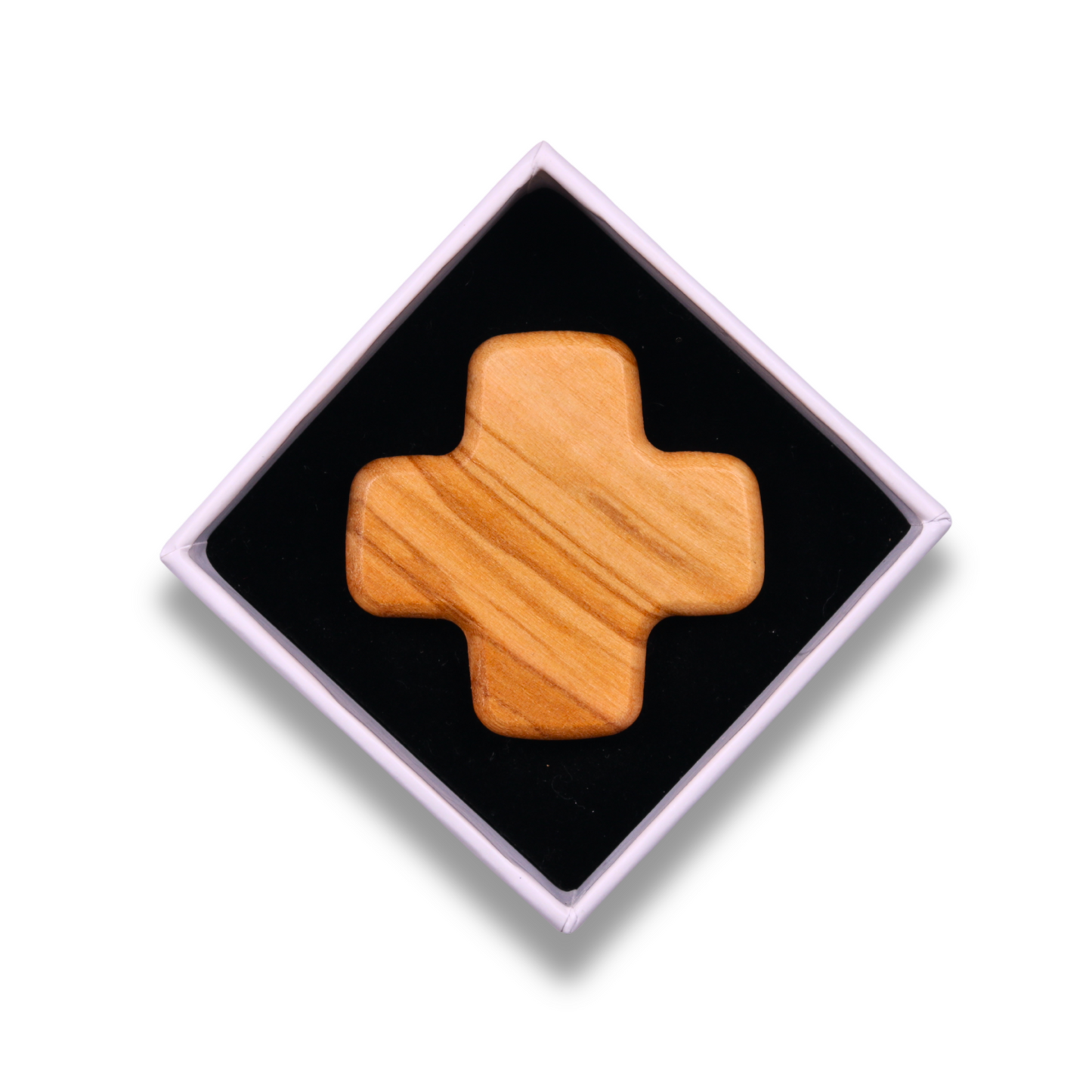 Equanimity Olive Wood Cross Magnet In Gift Box
