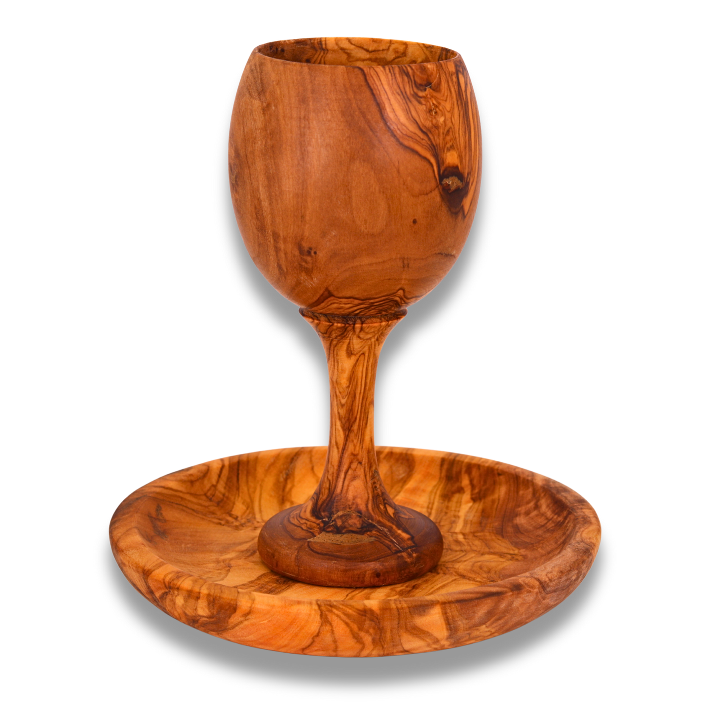 Olive Wood Chalice and Plate
