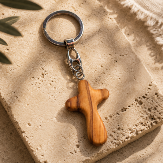 Harmonia Cross Keychain