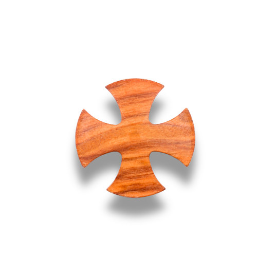 Holy Land Templar Olive Wood Cross Magnet
