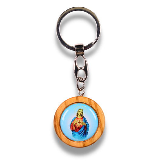 Icona Olive Wood Keychain