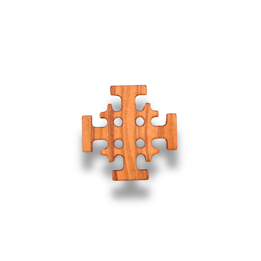 Jerusalem Cross Olive Wood Magnet