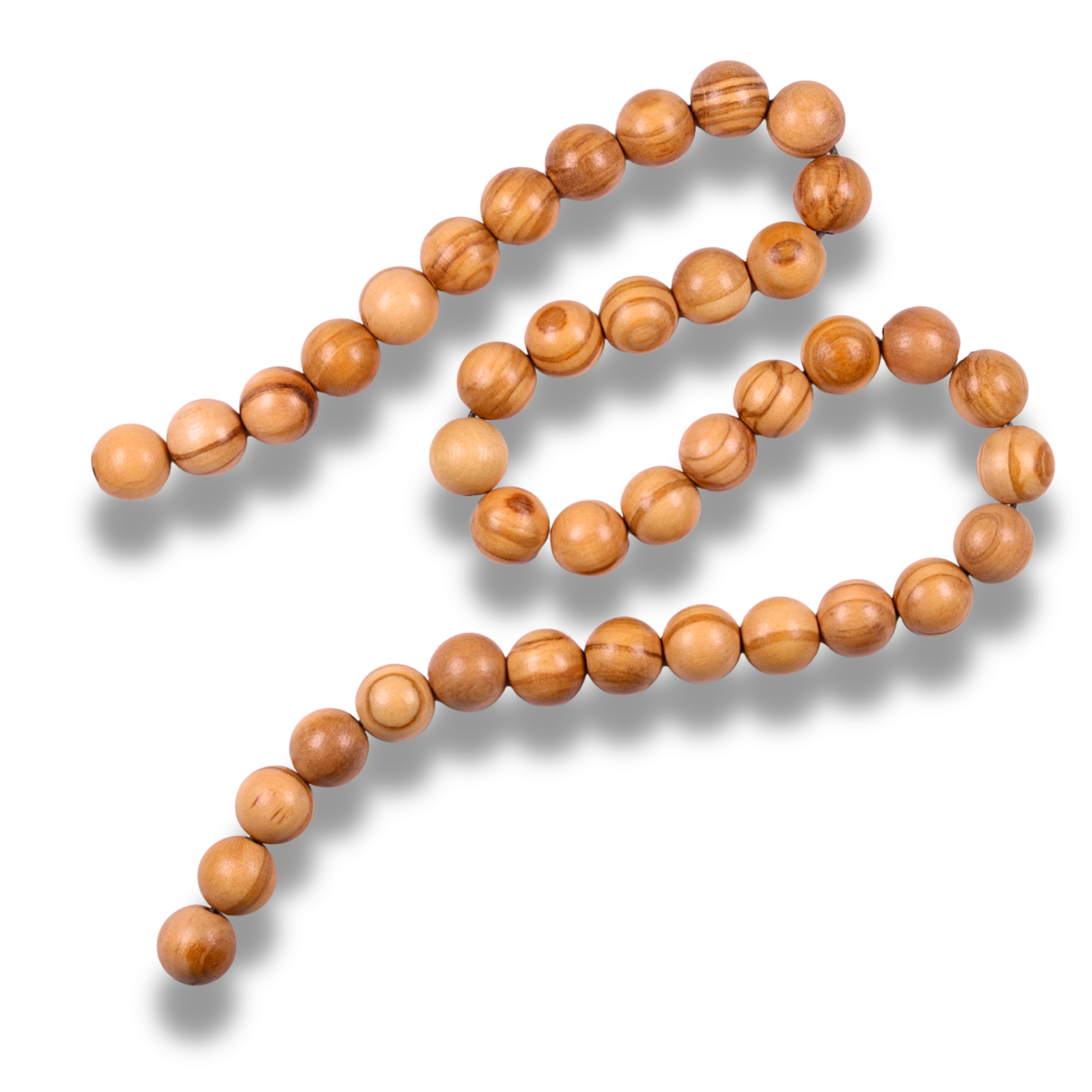 Large Olive Wood Round Beads