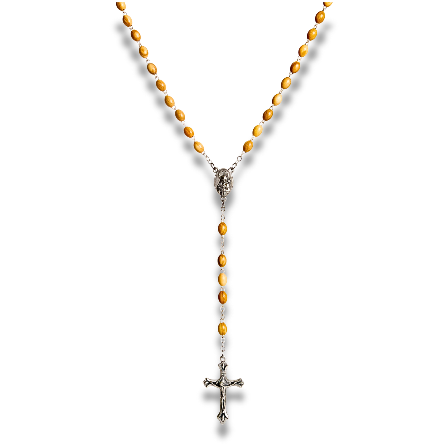 Maria Olive Wood Rosary
