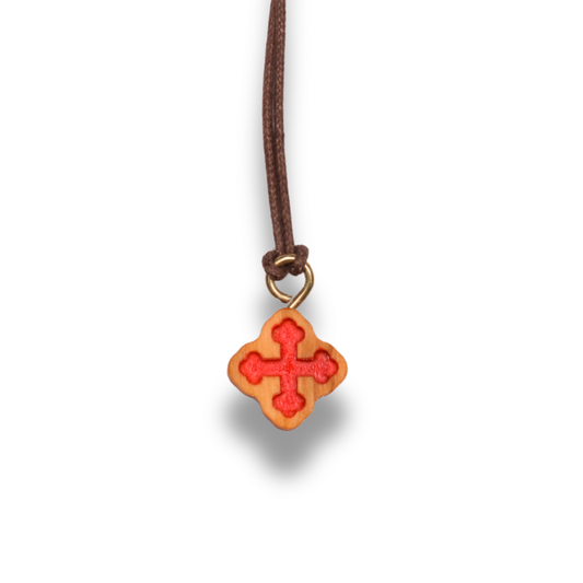 Passion Olive Wood Cross Necklace
