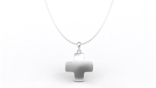 Nazareth Fair Trade Sterling Silver Harmony Cross Pendant Necklace Crafted In Nazareth| Timeless Religious Keepsake | Sacred Christian Gift