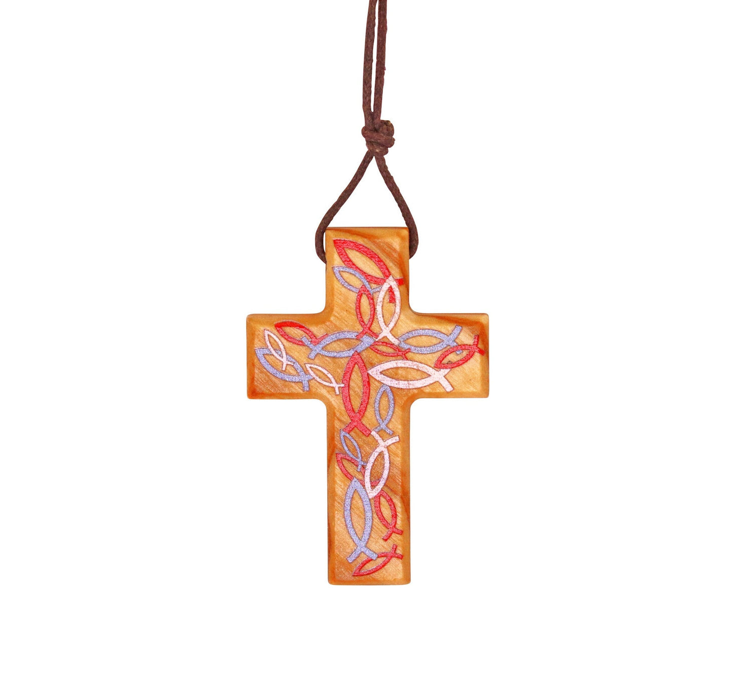 Handcrafted Sea of Galilee Faith Cross Pendant