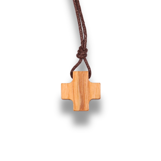 Stillpoint Olive Wood Cross Necklace