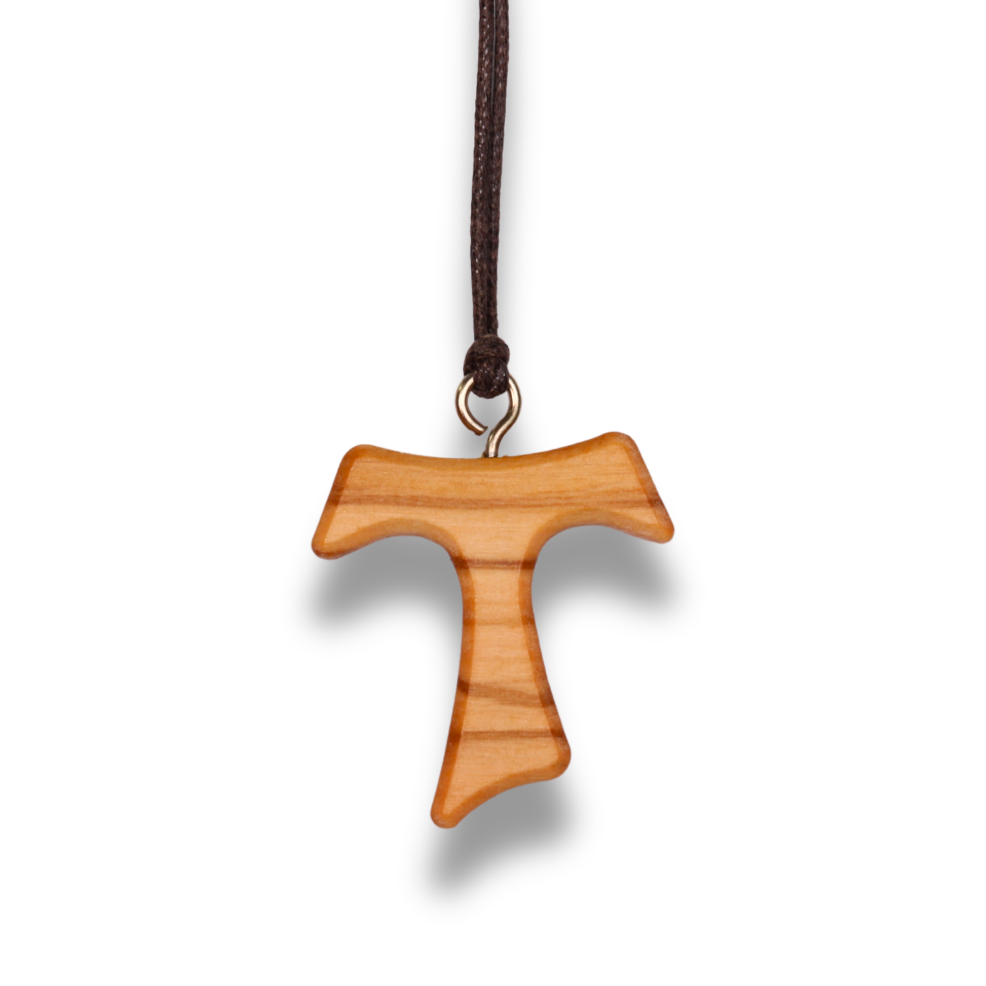 Tav Cross Olive Wood Necklace