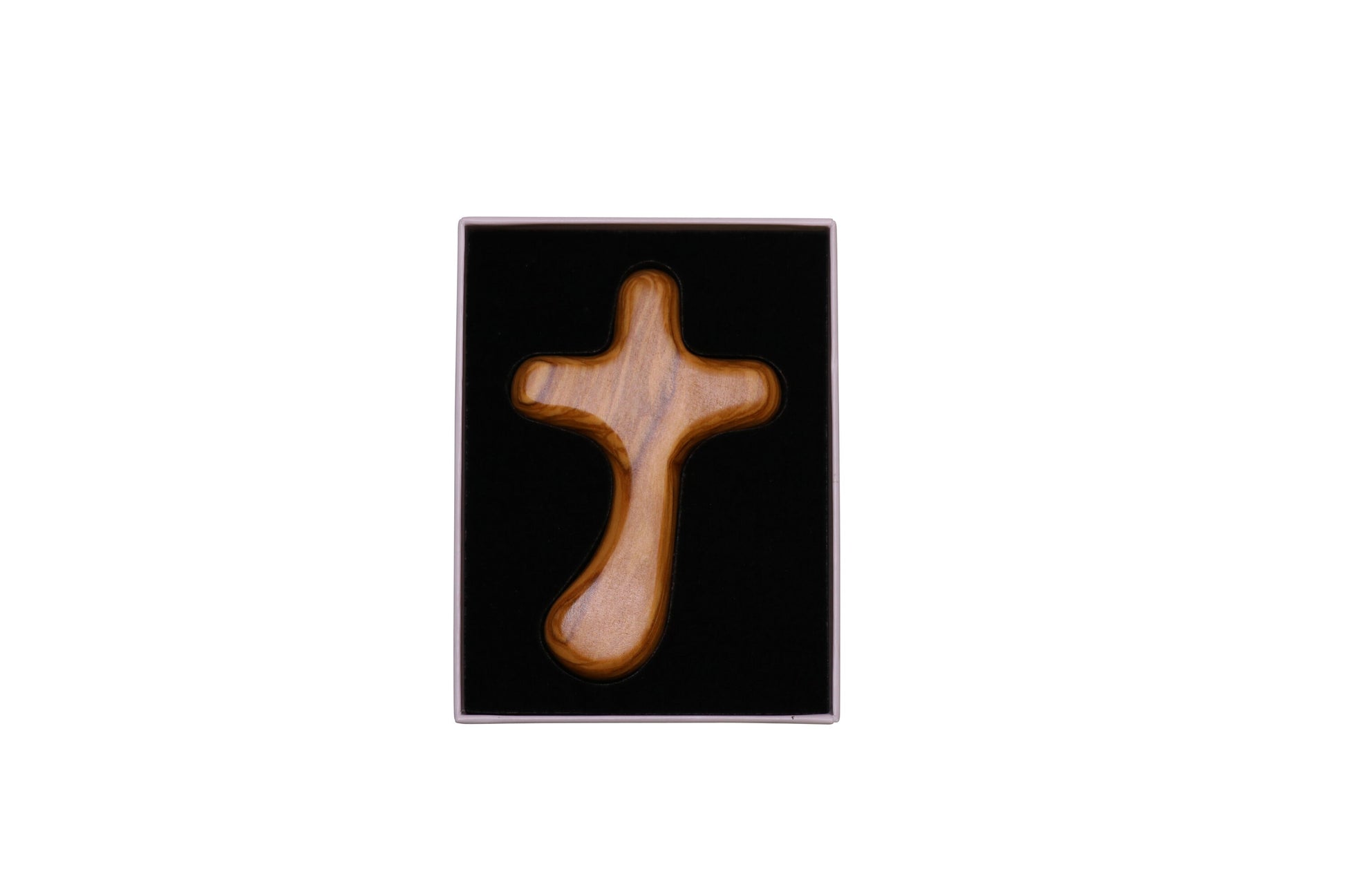 Olive Wood Comfort Cross Inserted