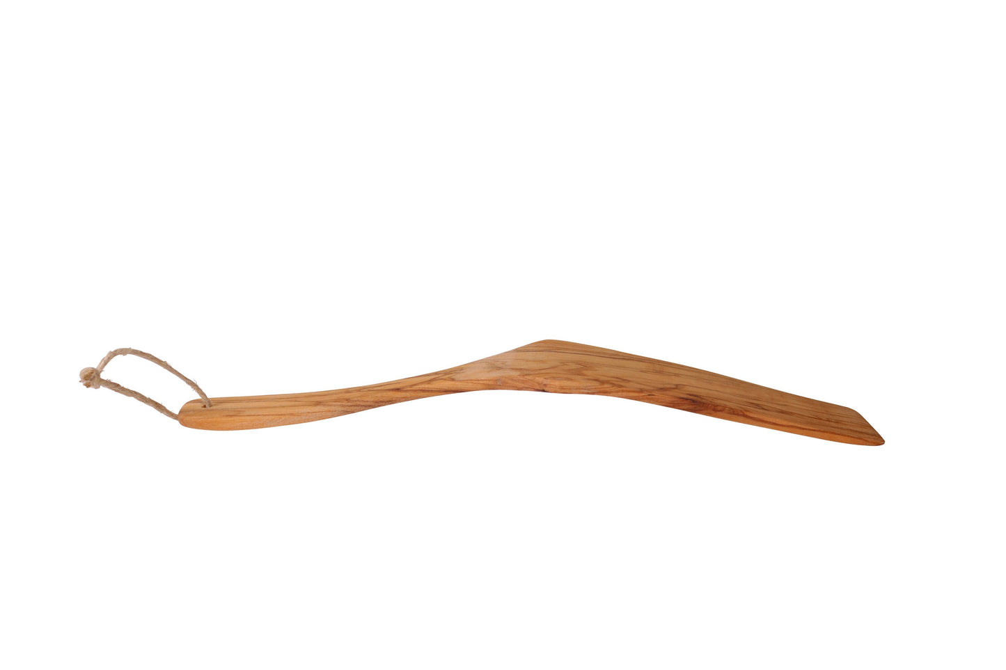 Olive Wood Cooking Turner Flipped Over