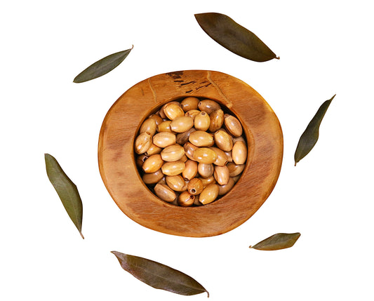 Oval-Shaped Olive Wood Beads Main