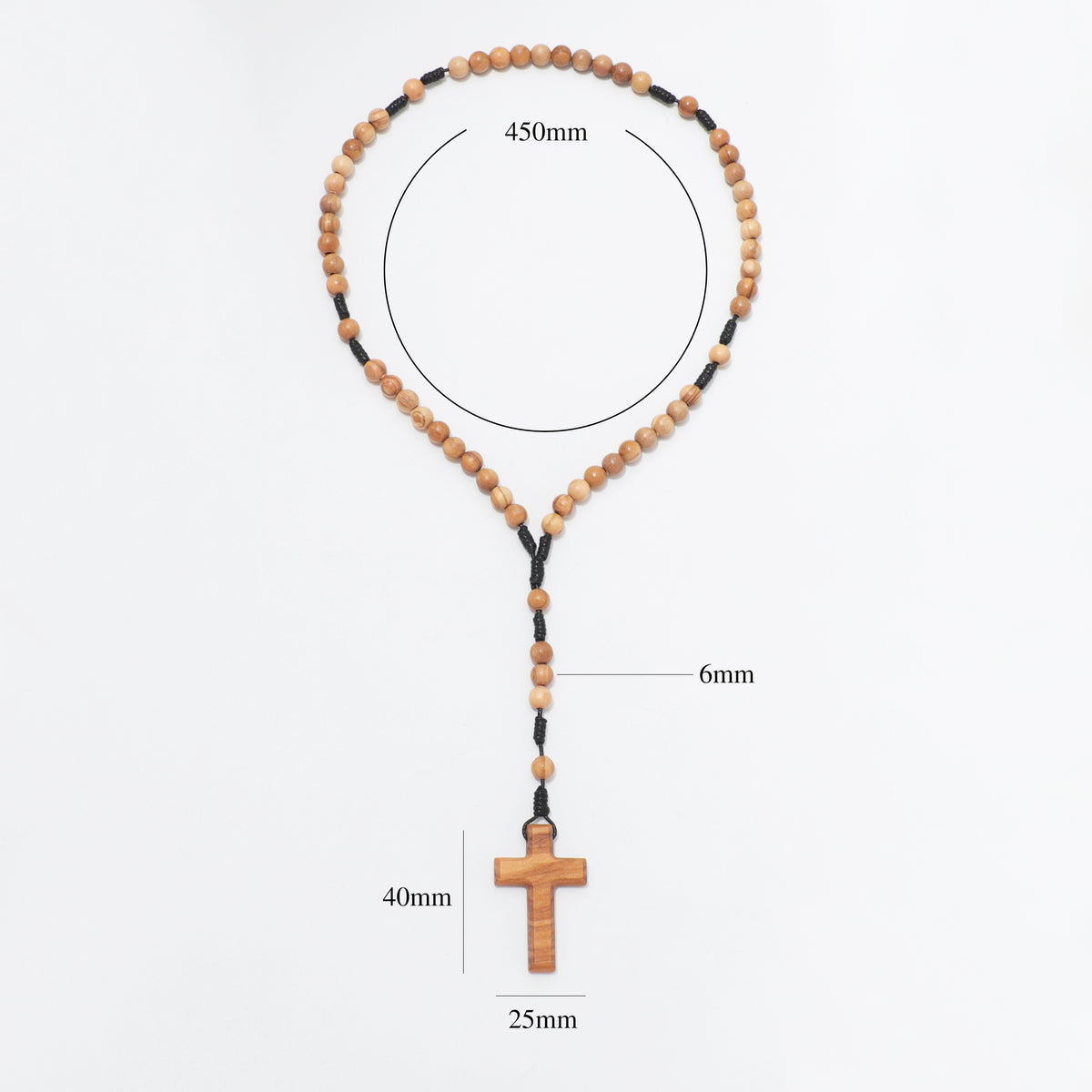 Classic Olive Wood Five-Decade Rosary