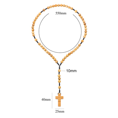 Classic Olive Wood Five-Decade Rosary