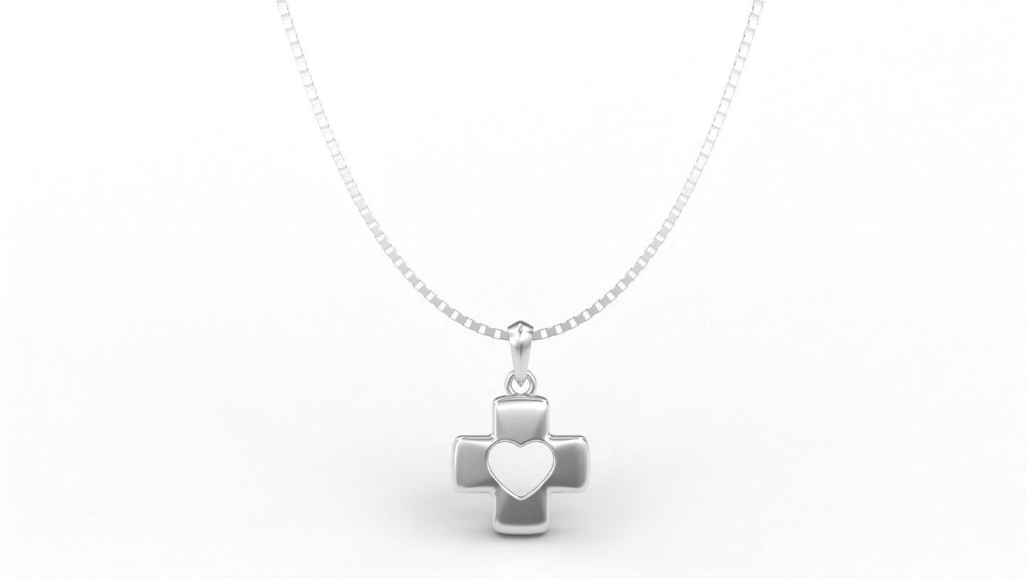 Ahavah Sterling Silver Necklace Close Up