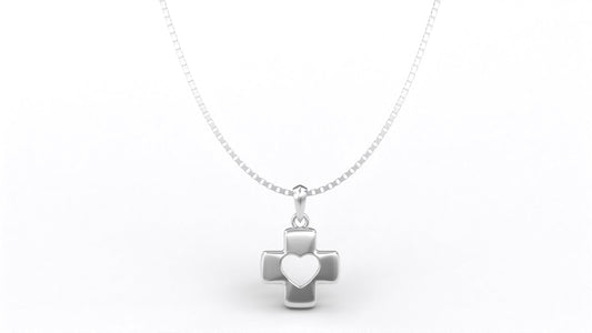 Ahavah Sterling Silver Necklace Close Up