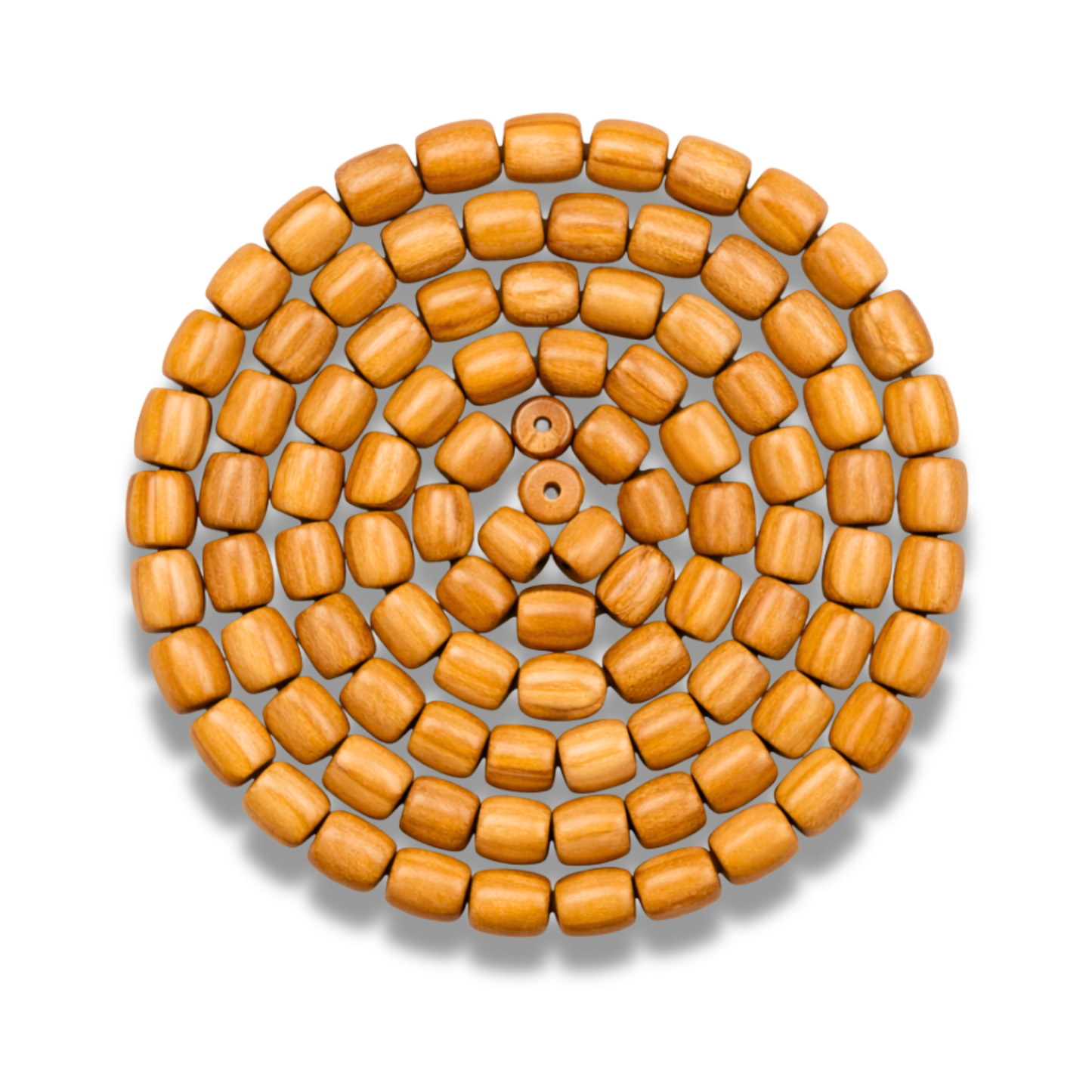 Barrel Shaped Olive Wood Beads