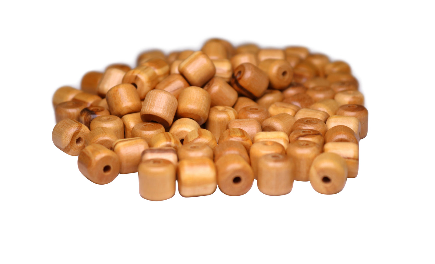 Barrel Shaped Olive Wood Beads