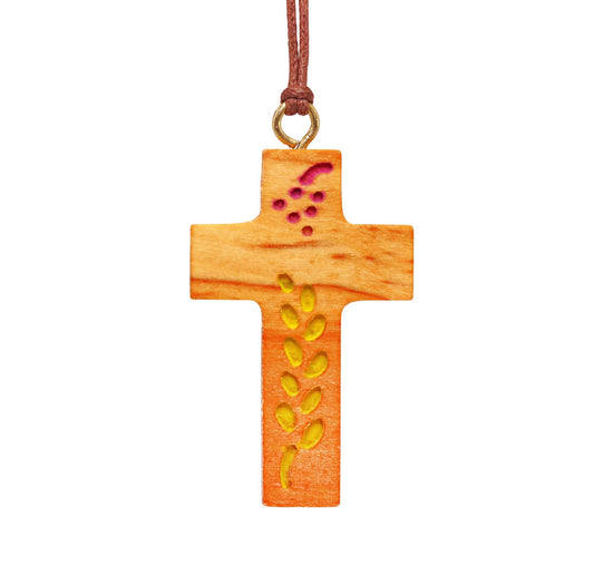 Communion Cross Necklace Close Up