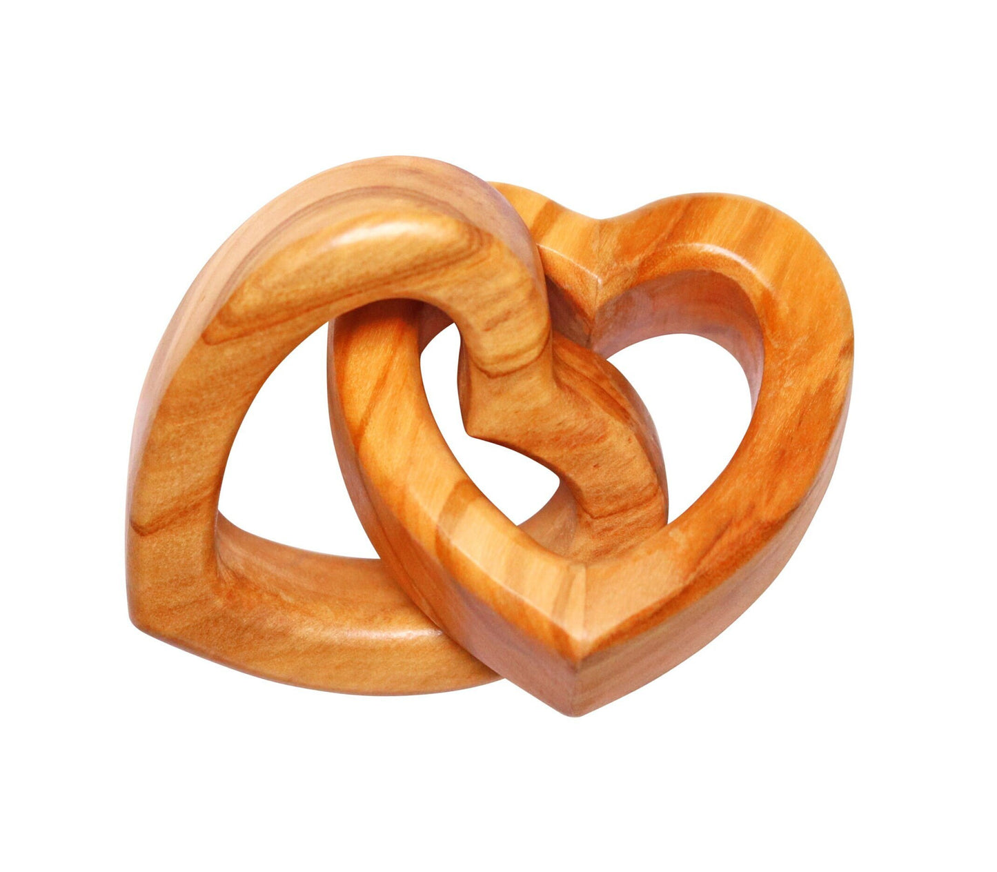 Entwined Hearts Olive Wood Love Symbol