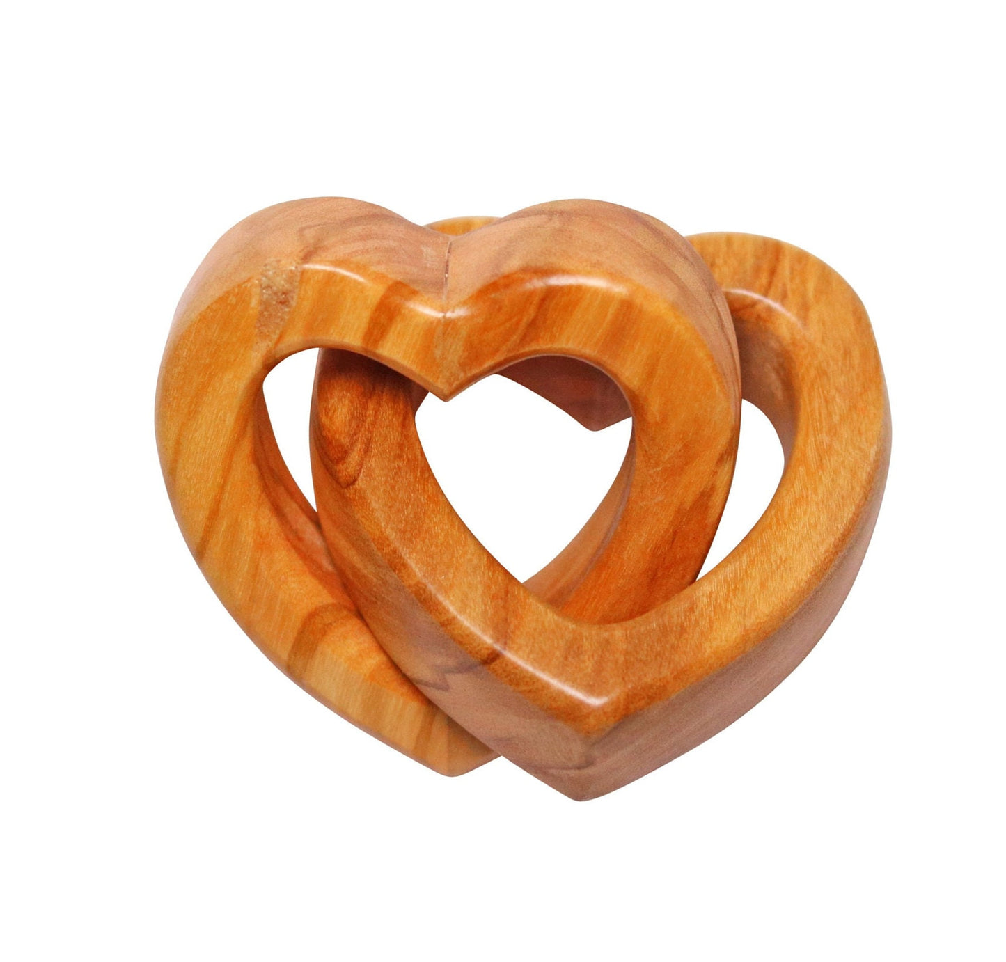 Entwined Hearts Olive Wood Love Symbol