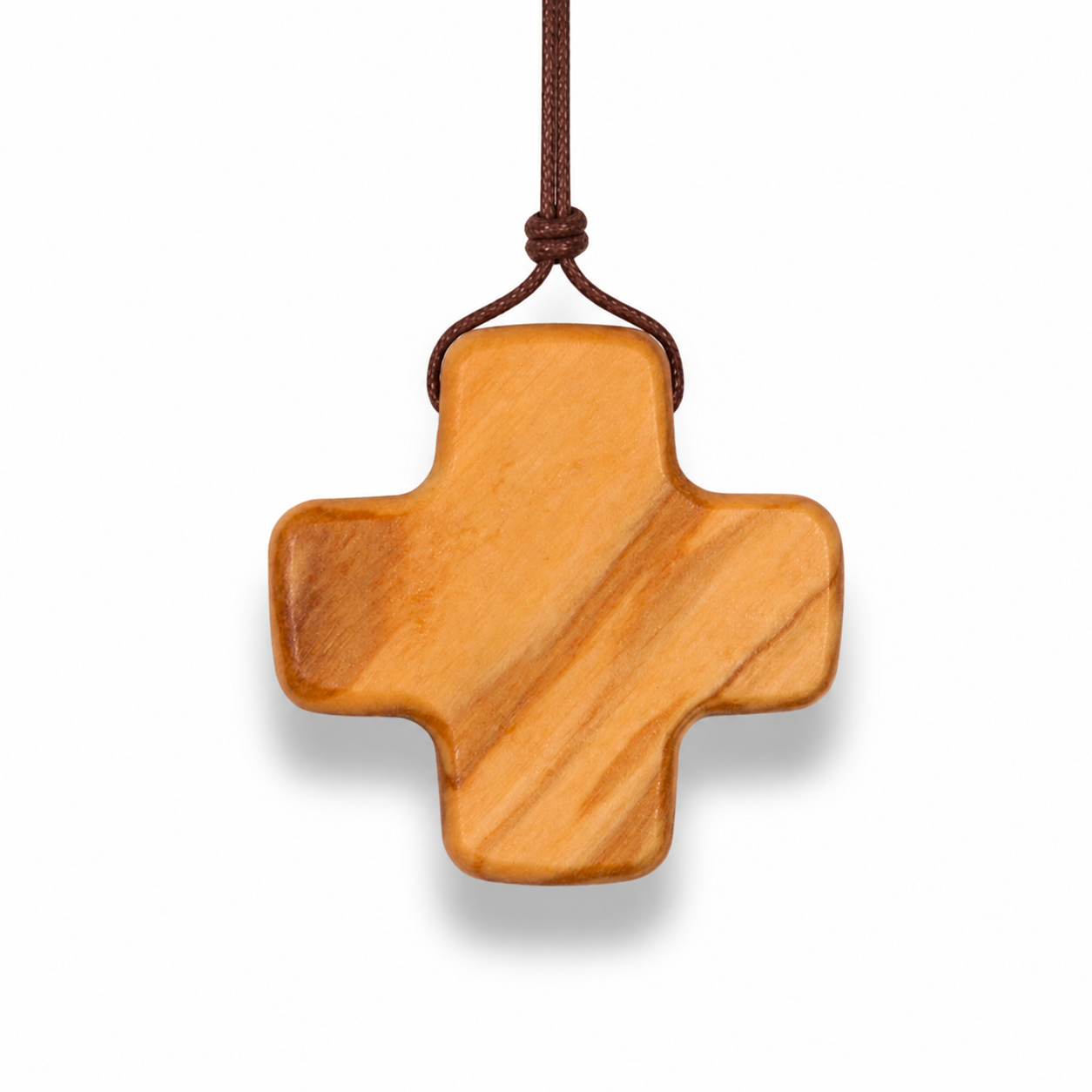 Equanimity Olive Wood Cross Necklace