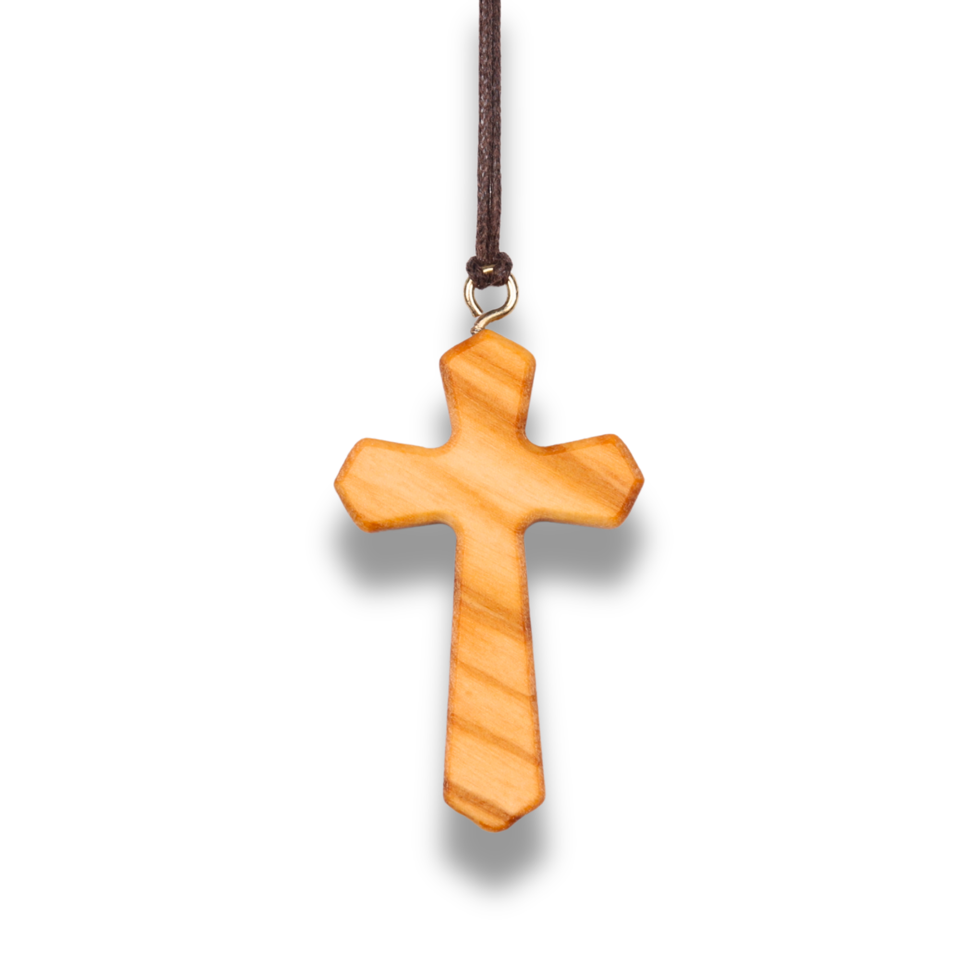 Essentia Cross Necklace from Olive Wood | NazarethFairTrade