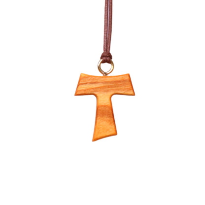 Franciscan Tau Cross Necklace Close Up