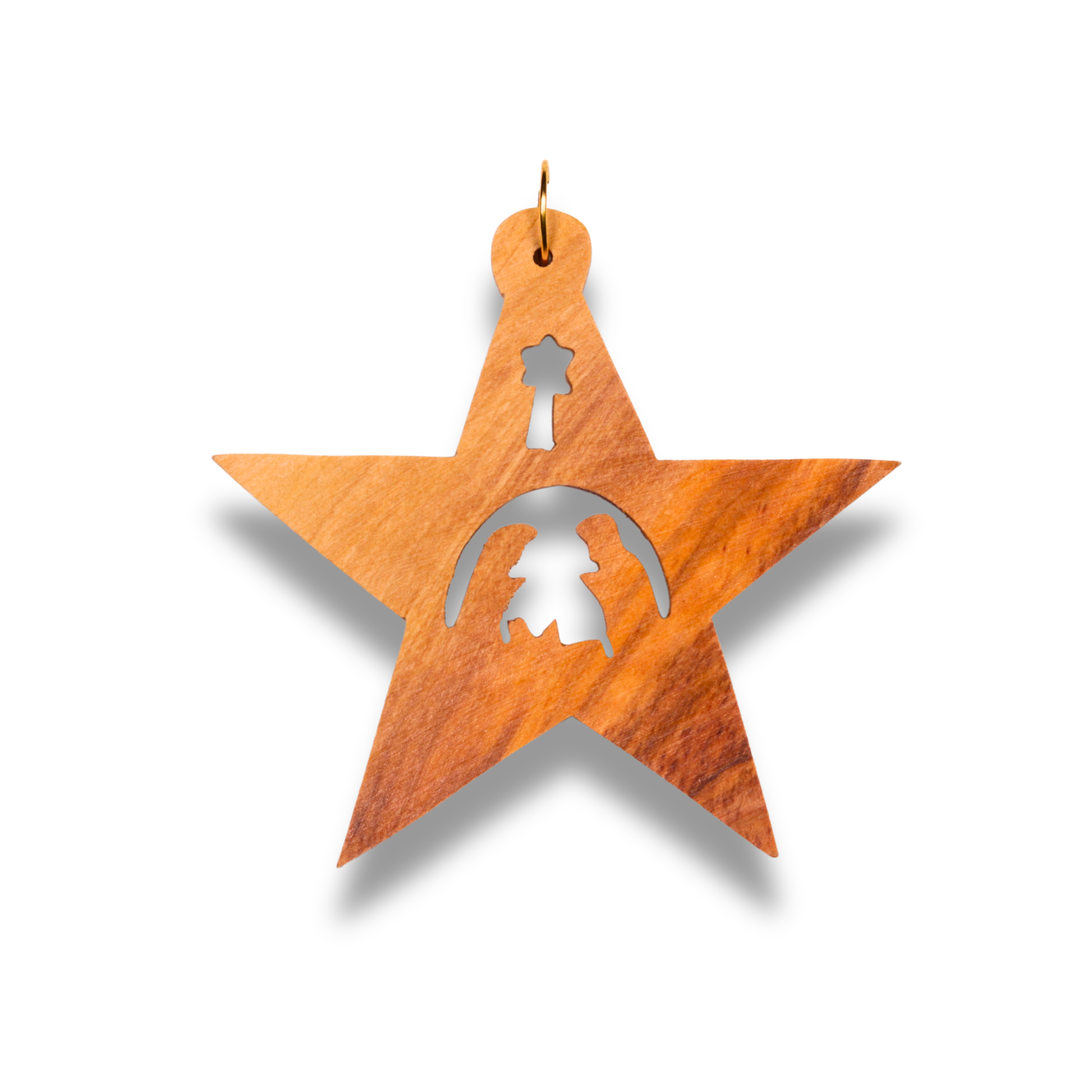 Guiding Star Olive Wood Ornament