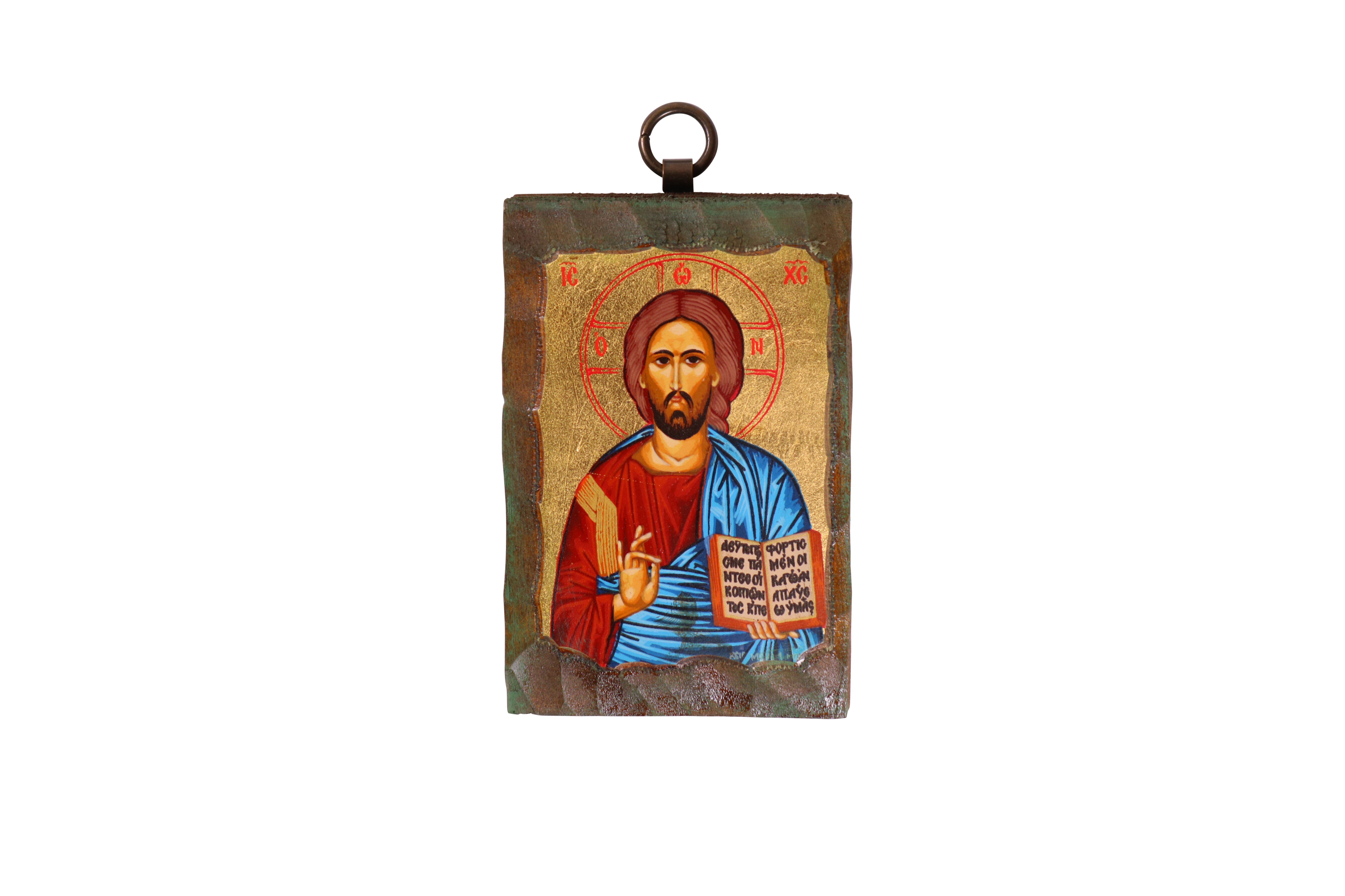 Orthodox Icon, Jesus Christ of Kazan 5.9X4.7 inch., 100% Handpainted Icon, Byzantine Icon, 2024 Canvas on Handcrafted Wood, Christmas Gift