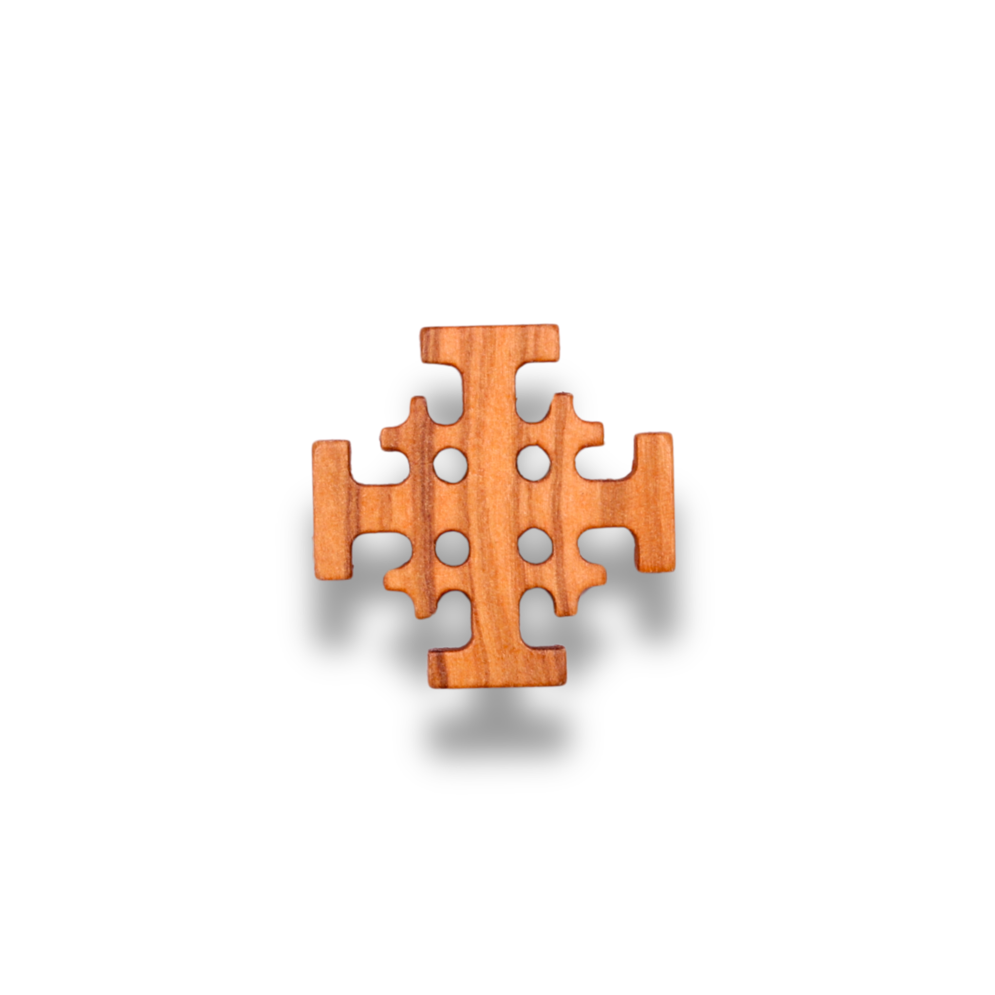 Jerusalem Cross Olive Wood Magnet