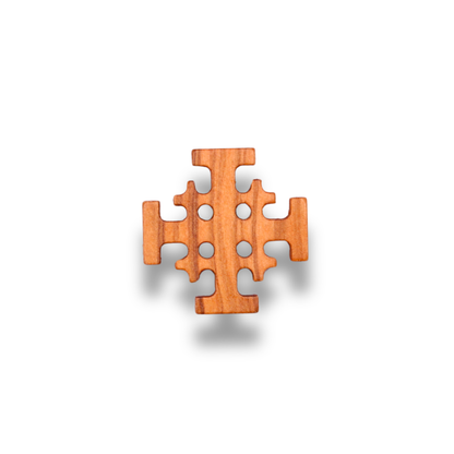 Jerusalem Cross Olive Wood Magnet