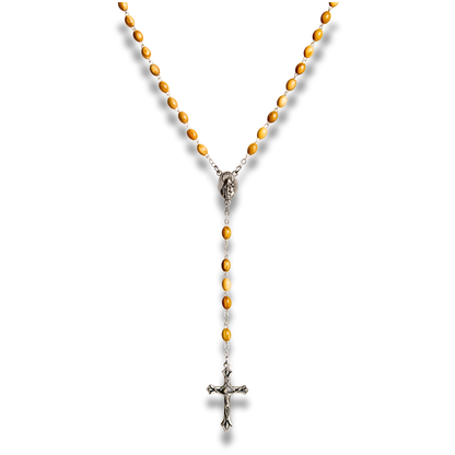 Maria Olive Wood Rosary