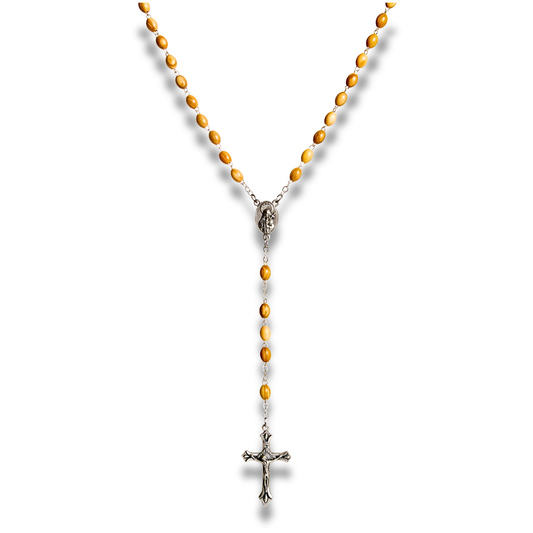 Maria Olive Wood Rosary