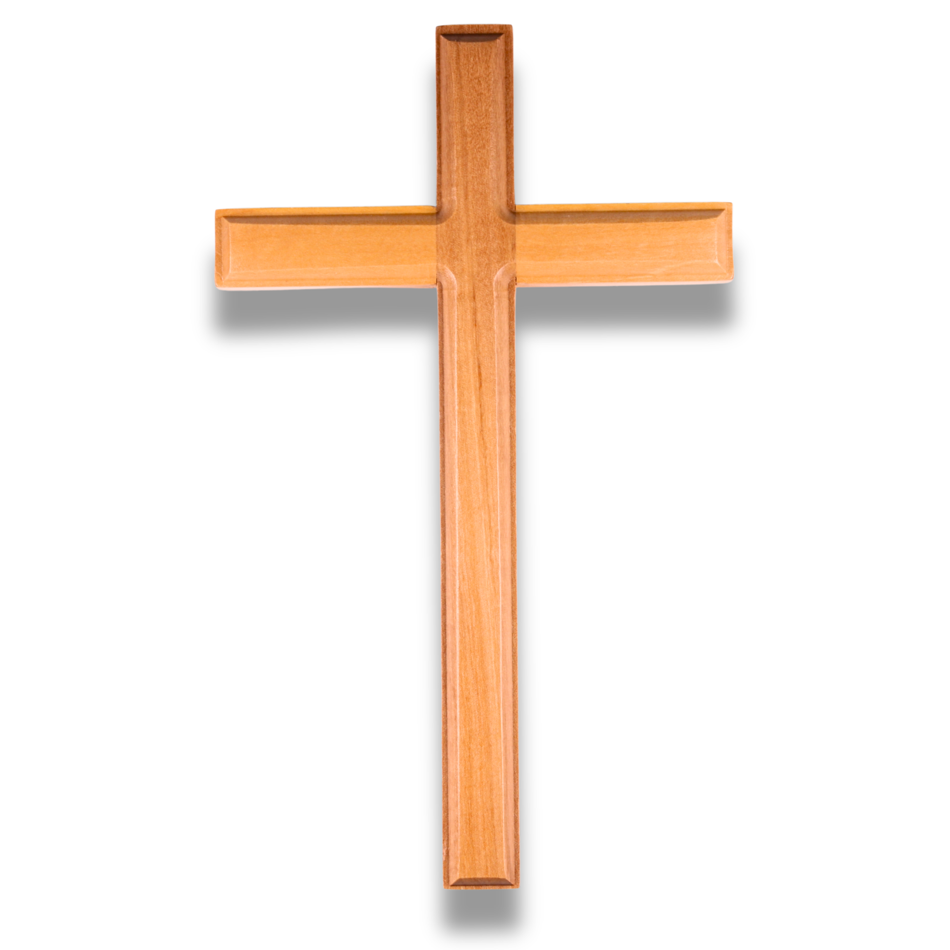 Minimal Olive Wood Wall Cross