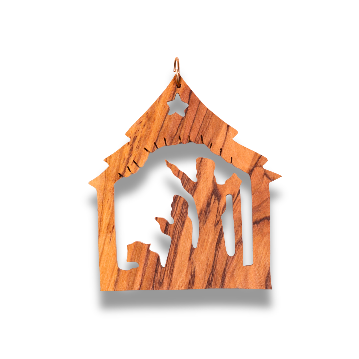Nativity Olive Wood Ornament