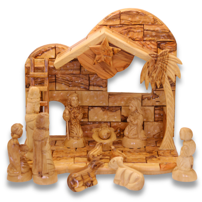 Classic Bethlehem Musical Nativity Scene