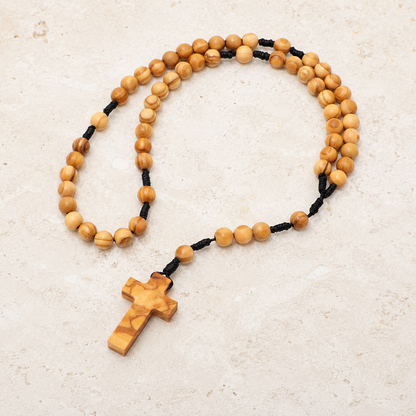 Olive Wood Prayer Rosary - 8mm Beads