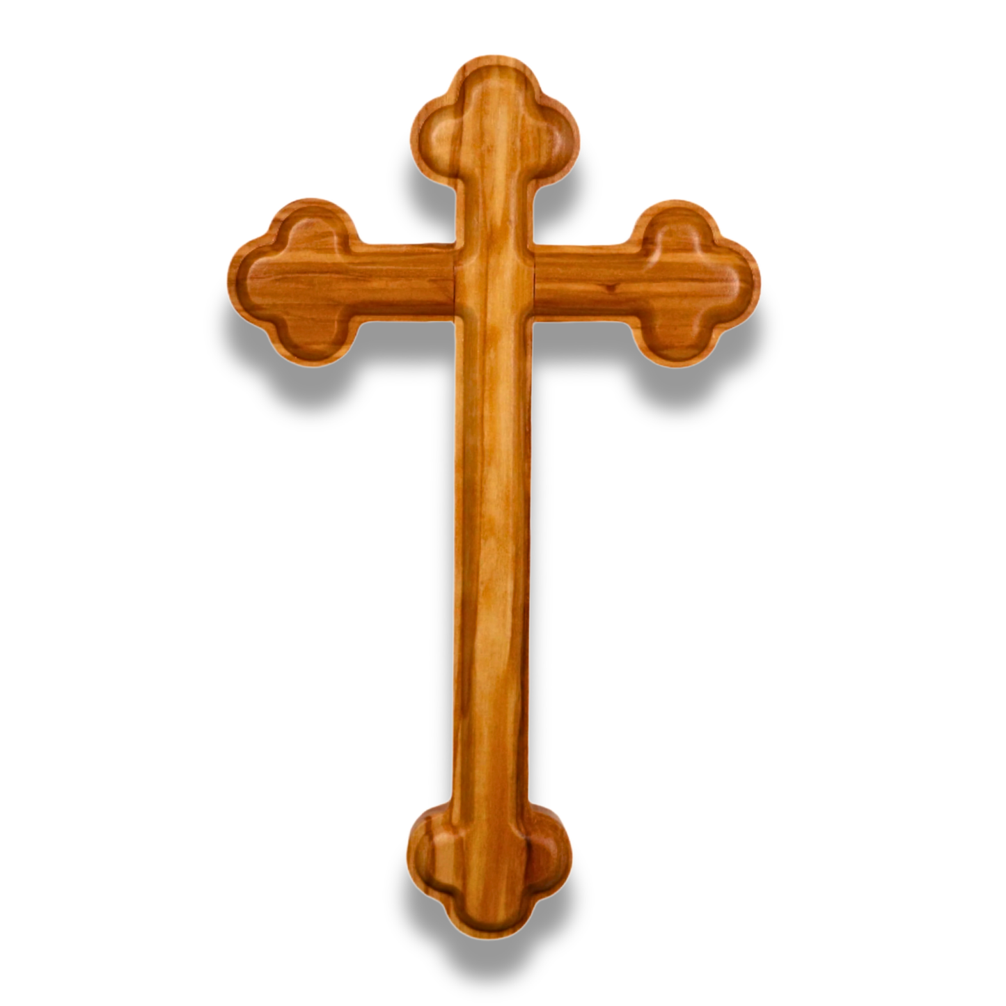 Olive wood Orthodox cross