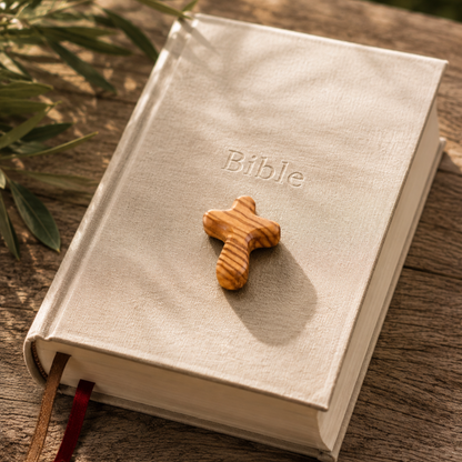 Pocket Prayer Holding Cross