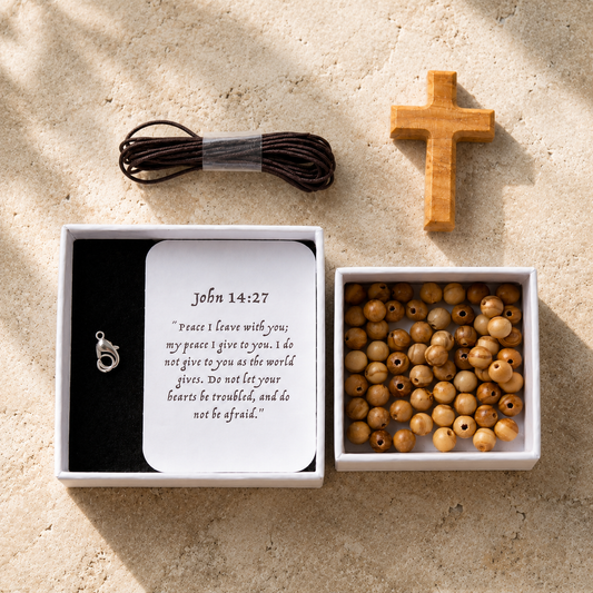 Rosary DIY KIT Olive Wood