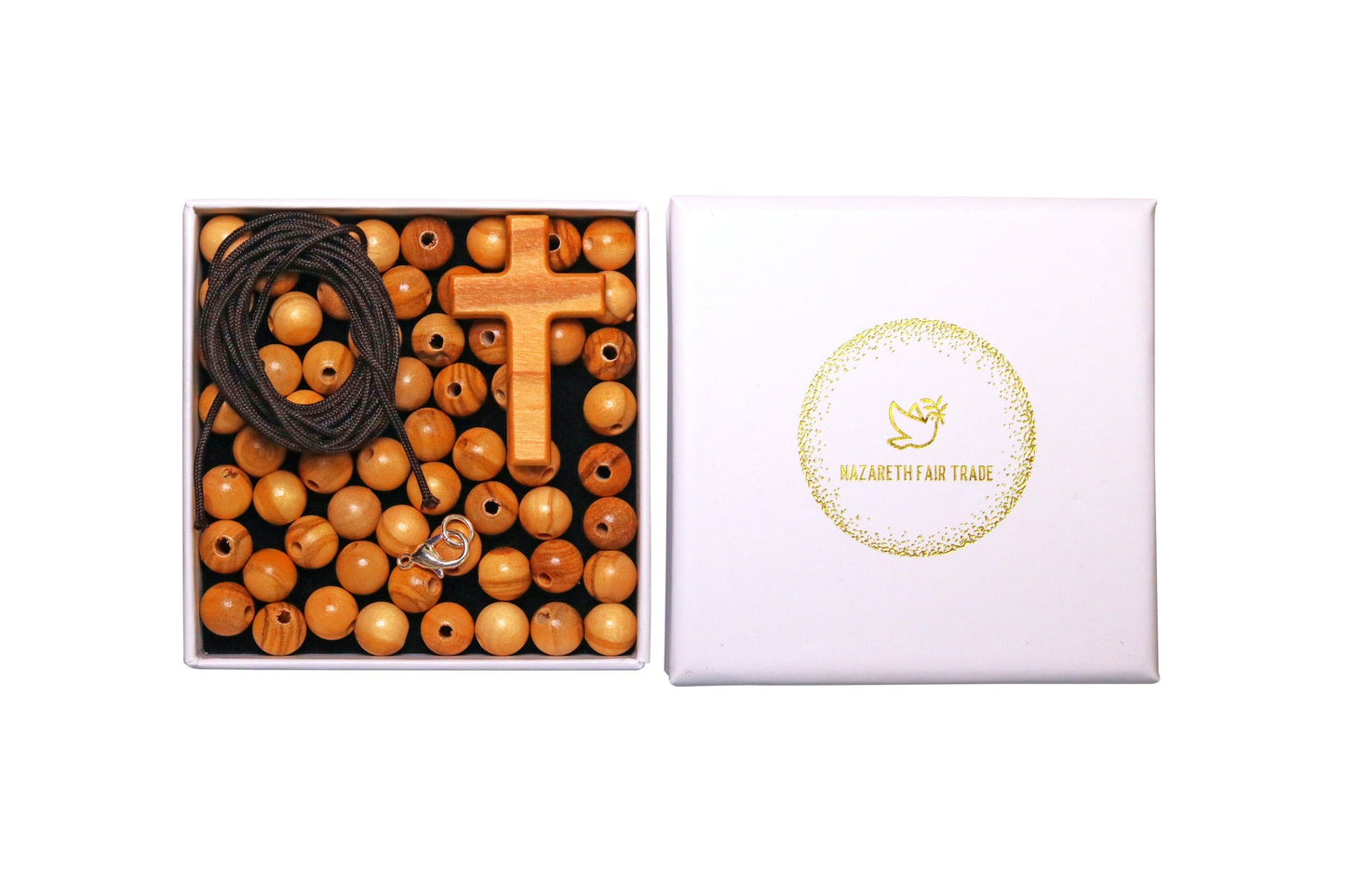 Prayer Olive Wood Rosary DIY Kit In Gift Box