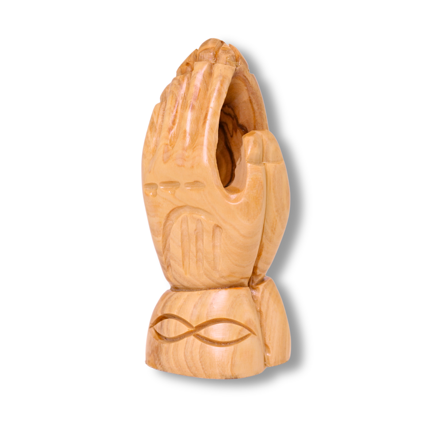Olive Wood Praying Hands Statue
