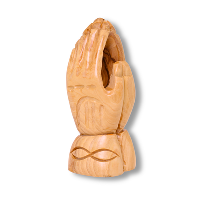 Olive Wood Praying Hands Statue