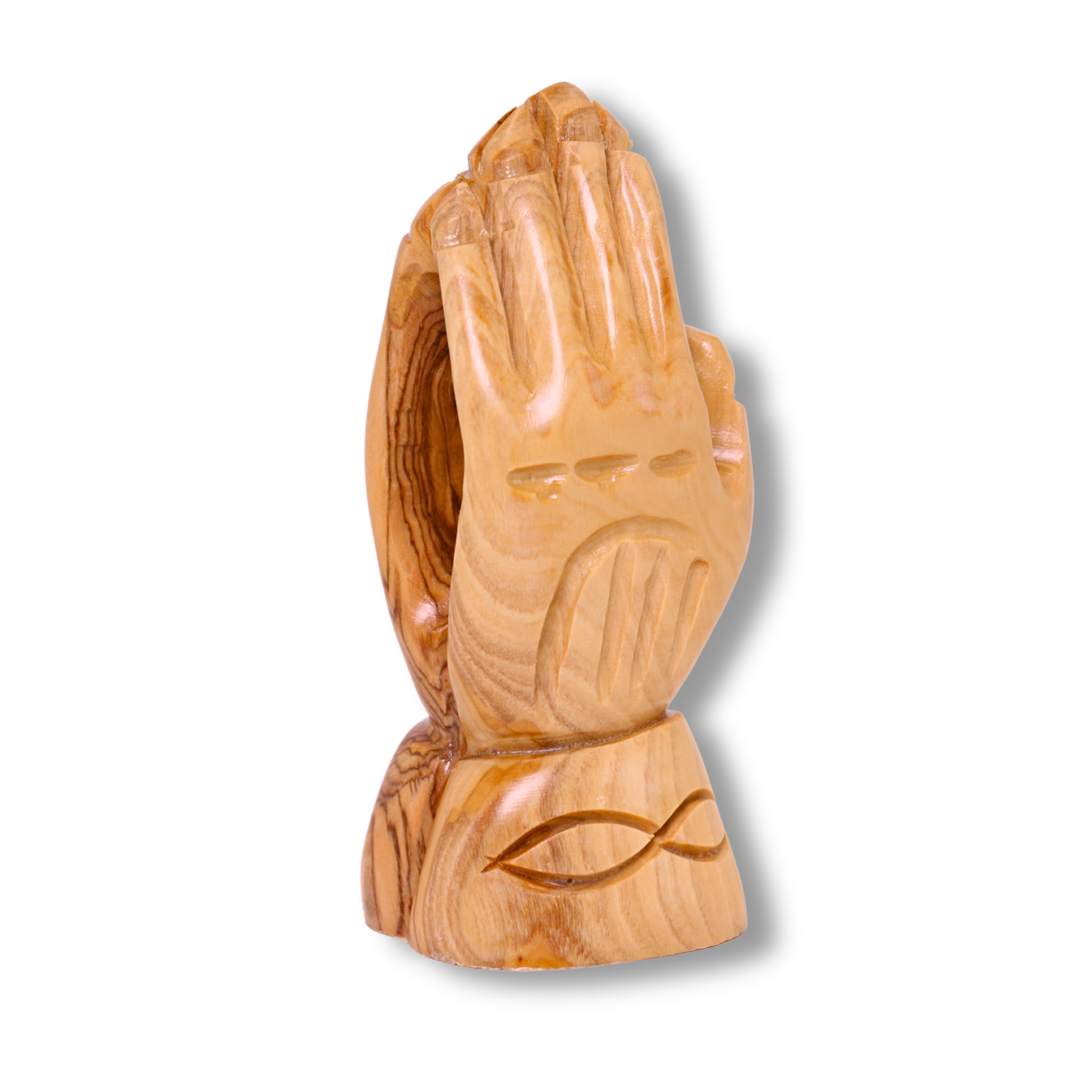 Olive Wood Praying Hands Statue
