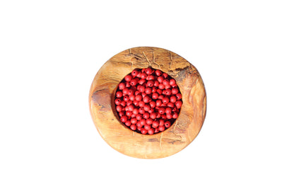 Rose-Scented Red Olive Wood Beads