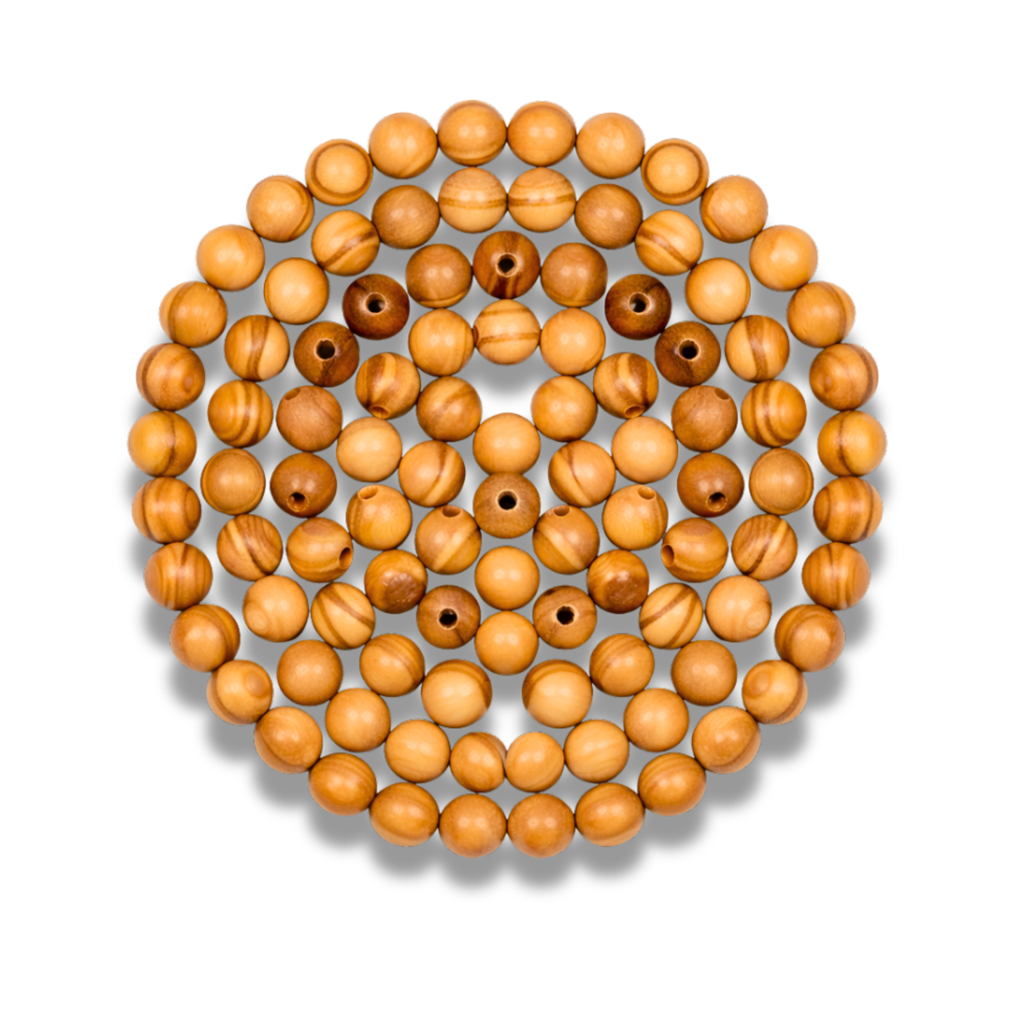 Round Olive Wood Beads